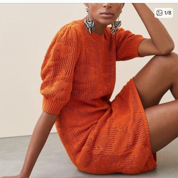 Maeve Dresses & Skirts - NWT Anthropologie Maeve Pointelle Knit Dress - Size S